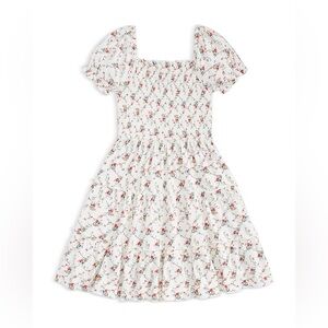 Polo Ralph Lauren Girl's Floral Smocked Cotton Jersey Dress Size Medium 8-10